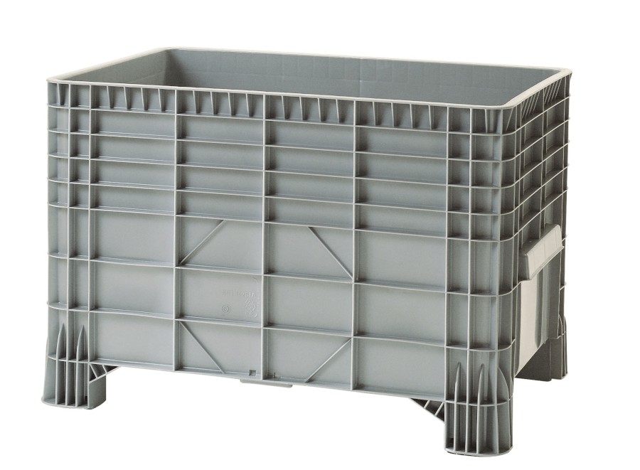 Bigbox 1425 BR01 šedý, 4N, 4-0 rohová kolečka 100 mm, uzavřený